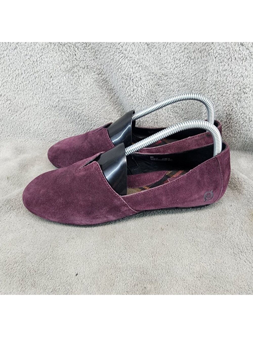 Born Shoes Womens Size 8 M Purple Suede Slip On Flats *Read*